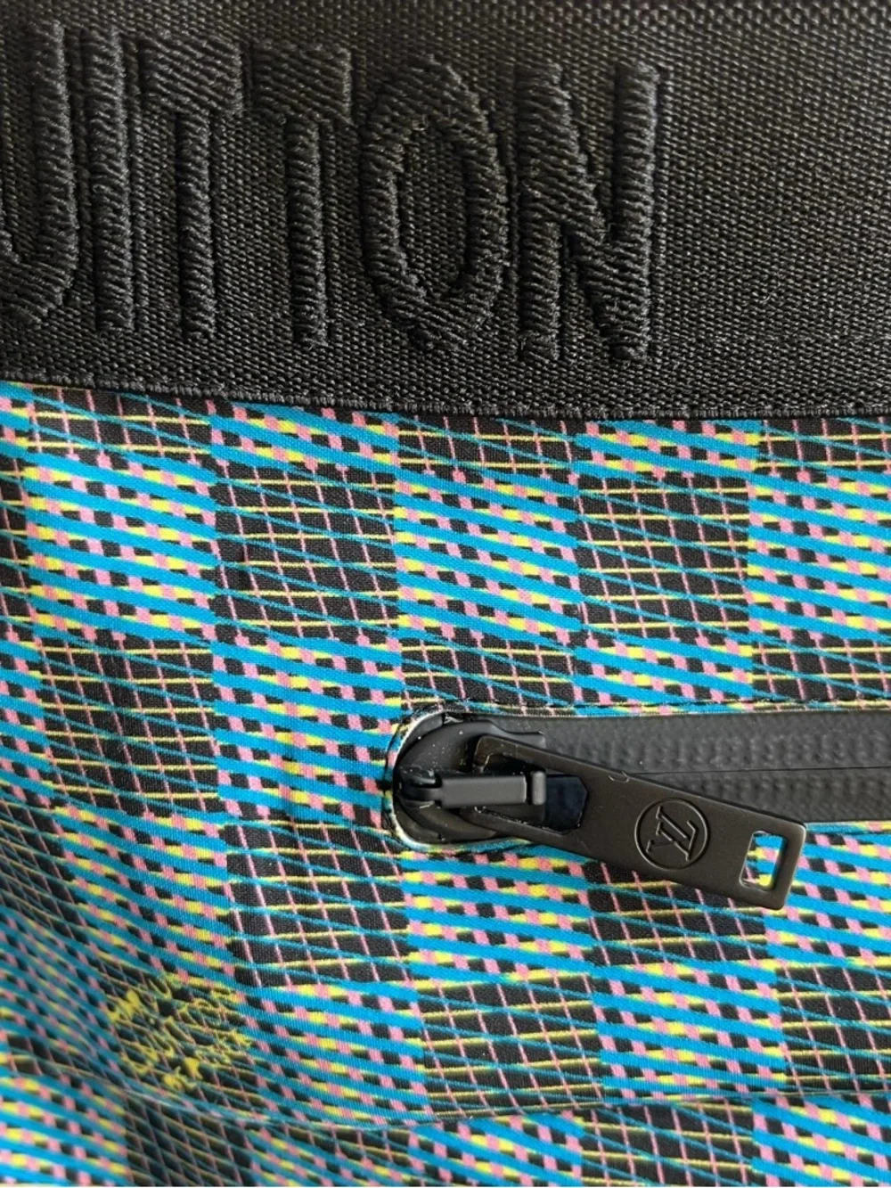 Louis Vuitton Archive FW19 LV Pop 3D Monogram Damier Leggings Blue FR 38 SZ S - Picture 6 of 12